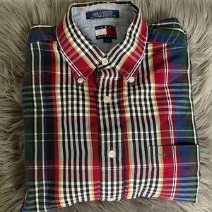 Tommy Hilfiger Vintage Button Down Plaid Shirt
